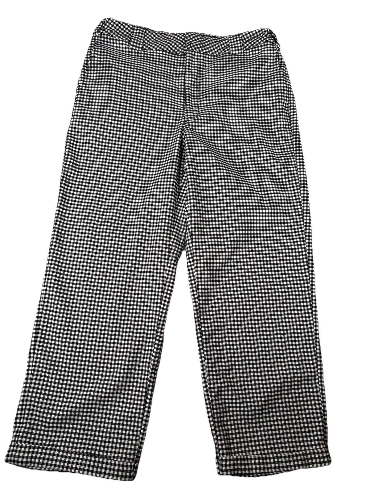 Dickies Pants Gingham Cuffed Chef Kitchen Work Trouser Zip Pockets Womens 13